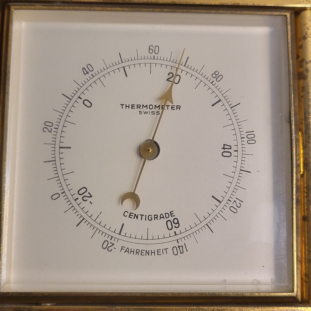 Relide Weather Station Clock 8 Days Imhoff Movement 15 Jewel - Picture 15 of 16